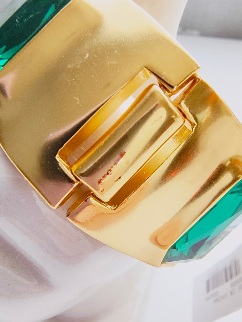 J. Crew Baguette statement bracelet Emerald Green Stones - Picture 8 of 10